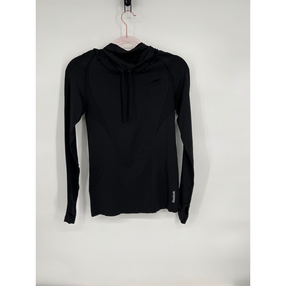 Reebok Pullover Top Funnel Neck Thumb Hole Long Sleeve‎ Athletic XS